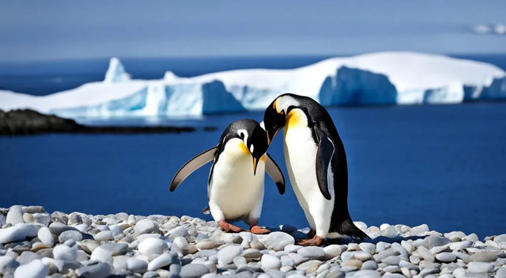 Discover Fascinating Penguin Facts & Behavior 4 two penguins engaging in the courtship ritual
